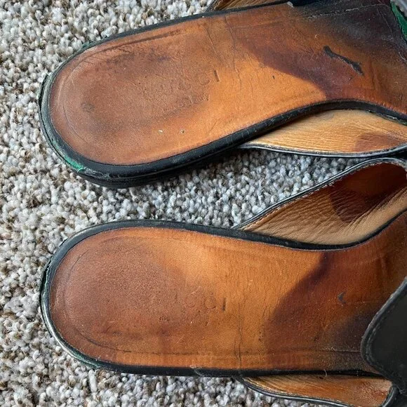 Gucci | Authentic Black Leather Princetown Horsebit Flat Mules - Picture 4 of 16